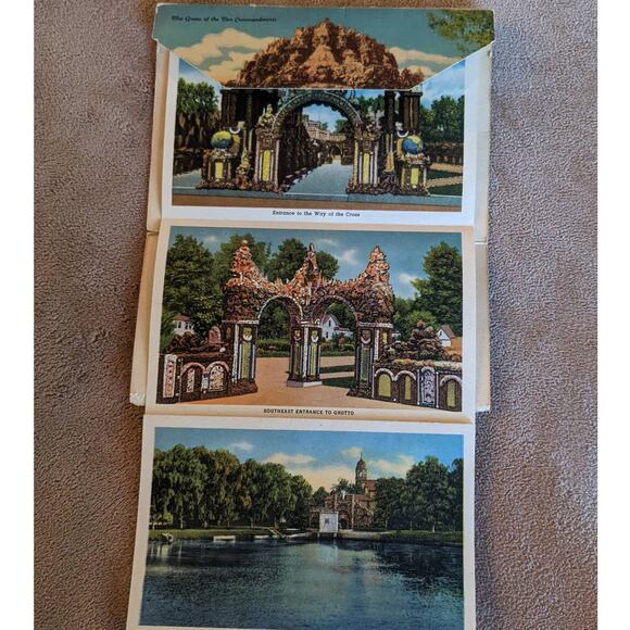 Vintage The Grotto Of The Redemption, West Bend, Palo Alto County, Iowa Lot of 9 - Picture 1 of 12